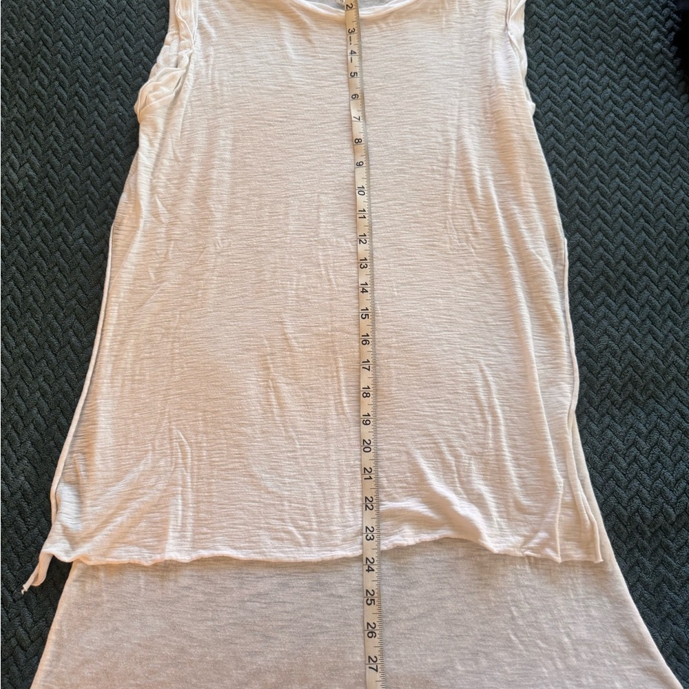 Sleeveless White Tunic Top